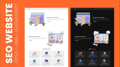 How To Make A SEO Website Design Using HTML / CSS / SASS / JavaScript