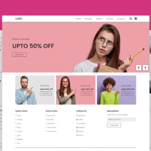 Responsive Multipage Glasses E-Commerce Website Design HTML / CSS / SASS / JavaScript - PART - 3