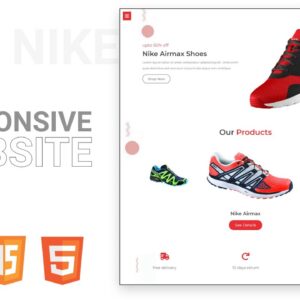 Create A Responsive Shoe Landing Page Website Design [ HTML - CSS - SASS - JavaScript ] From Scratch