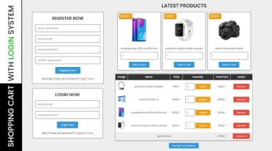 Shopping Cart With Multiple User Login & Register System Using HTML - CSS - PHP - MySQL Database