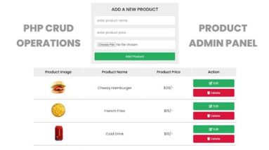 Create A Responsive E-Commerce Product Admin Panel With CRUD Using HTML - CSS - PHP - MySQL 2 Create A Responsive E-Commerce Product Admin Panel With CRUD Using HTML - CSS - PHP - MySQL