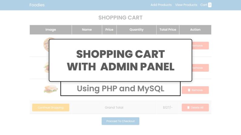 Advance Shopping Cart With Admin Panel And Checkout System Using PHP and MySQL | Part 1 - Demo