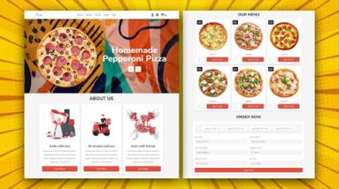 Complete Responsive Online Pizza Shop Website Design Using HTML | CSS | JavaScript | PHP PDO - Index