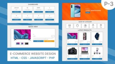 Complete Responsive E-Commerce Website HTML - CSS - JavaScript - PHP PDO | Admin Register & Update