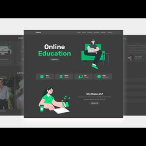 Create A Complete Responsive Online Education Website Design Using HTML - CSS - JavaScript - PHP PDO