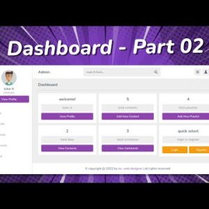 Complete Responsive Online Education Website Design Using HTML/CSS/JS /PHP - Admin Register & Login