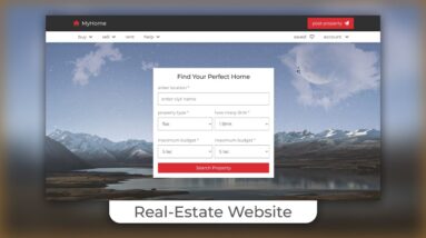 How To Make A Responsive Real-Estate Website Design Using HTML/CSS/JS From Scratch
