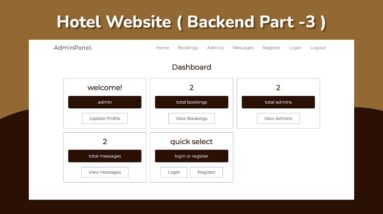 Create A Complete Responsive Hotel Booking Website Using HTML / CSS / JS / PHP PDO (part 03)