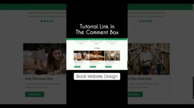 Responsive Books Website | #shorts