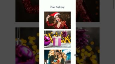 Responsive Christmas Website | #shorts