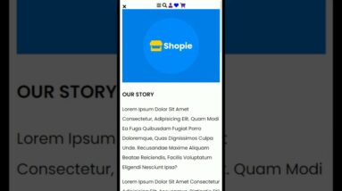 Responsive E-commerce Website | #shorts