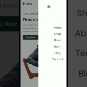 Responsive Furniture Website | #shorts