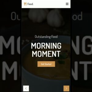 Responsive Restaurant Website | #shorts
