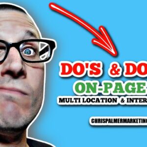 On Page SEO Do's and Don'ts For Local SEO