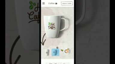 Responsive Coffee Shop Website | #shorts