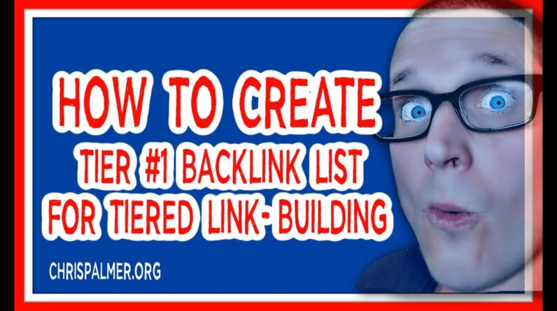 How to Create Backlinks List Tutorial  For Tiered Link Building SEO