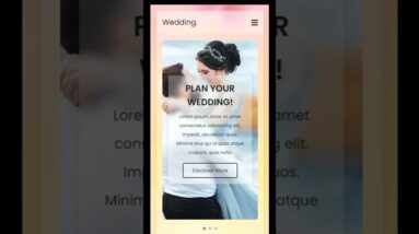 Responsive Wedding Planner Website | #shorts 8 Responsive Wedding Planner Website | #shorts