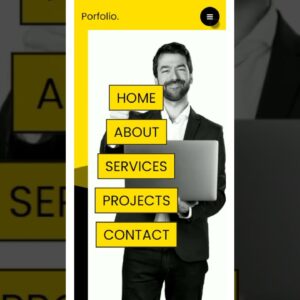 Responsive Personal Portfolio Website | #shorts