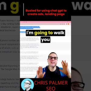 busted for using chat gpt to create ads, landing page