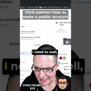 SEO: Chris Palmer  How to Make a Public Account