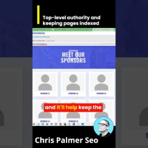 SEO: Top Level Authority and Keeping Pages Indexed