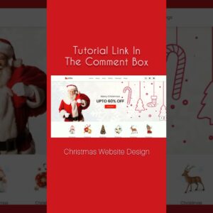 Responsive Christmas Website | #shorts