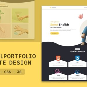 Create A Responsive Personal PORTFOLIO Website Design Using [ HTML CSS JS ] - Step By Step