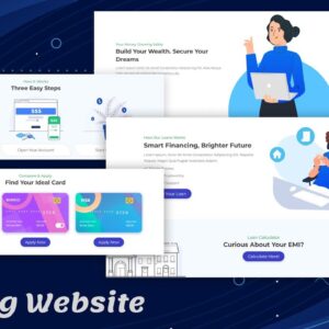 Responsive Banking Website Design Theme Using HTML/CSS/JS From Scratch - Part 4