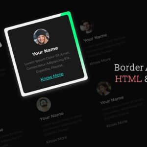 Animated Border Hover Effect Using Only HTML & CSS