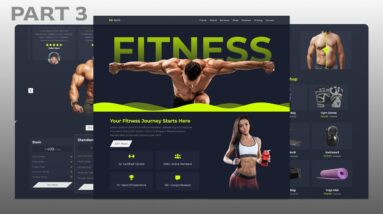 Responsive Modern Gym Website Design – HTML, CSS & JS – Table,  BMI, Reviews - Part 3