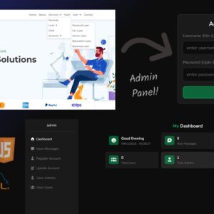Complete Responsive Banking Website With Admin Panel Using HTML/CSS/JS/PHP/MySQL